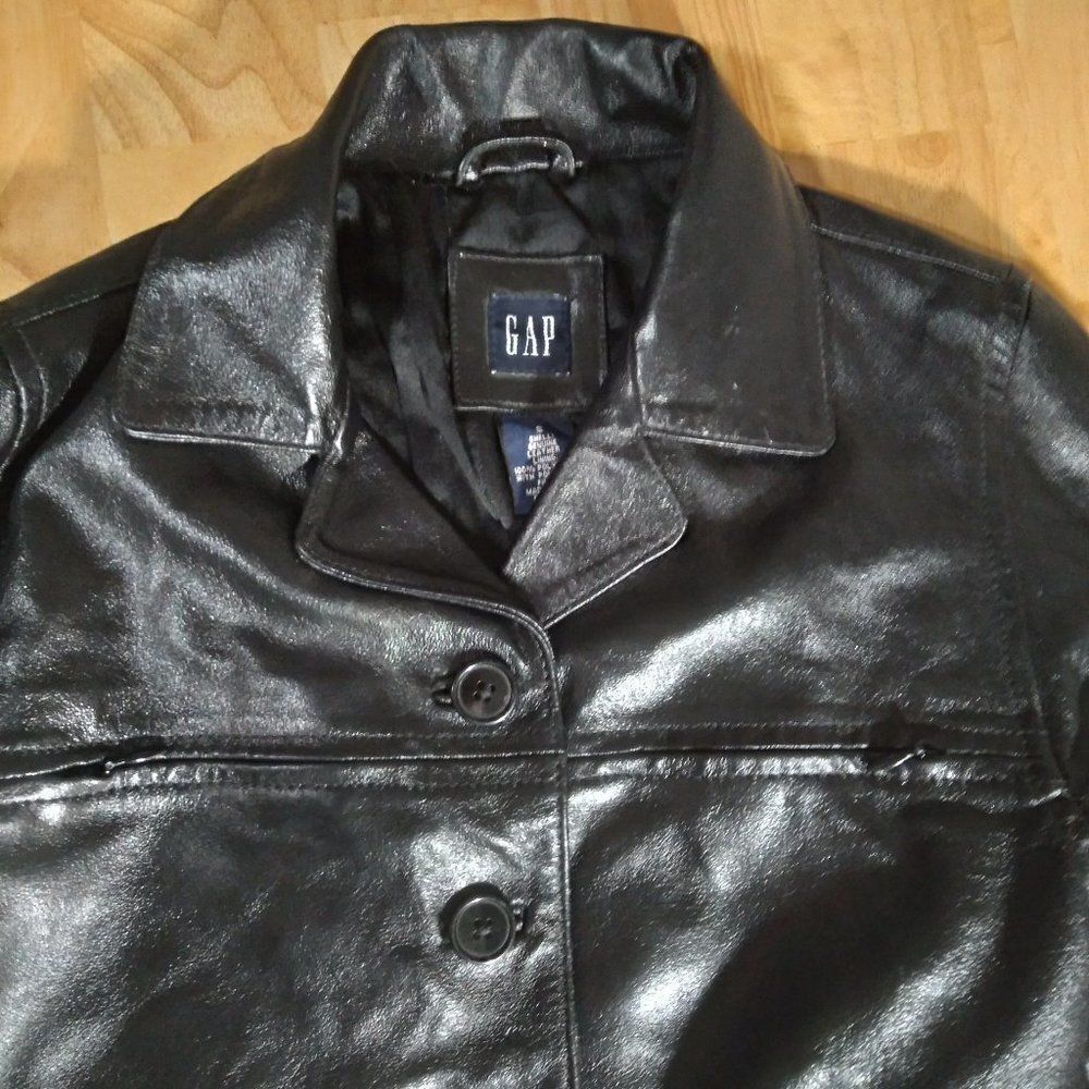 Gap Leather Jacket Youth